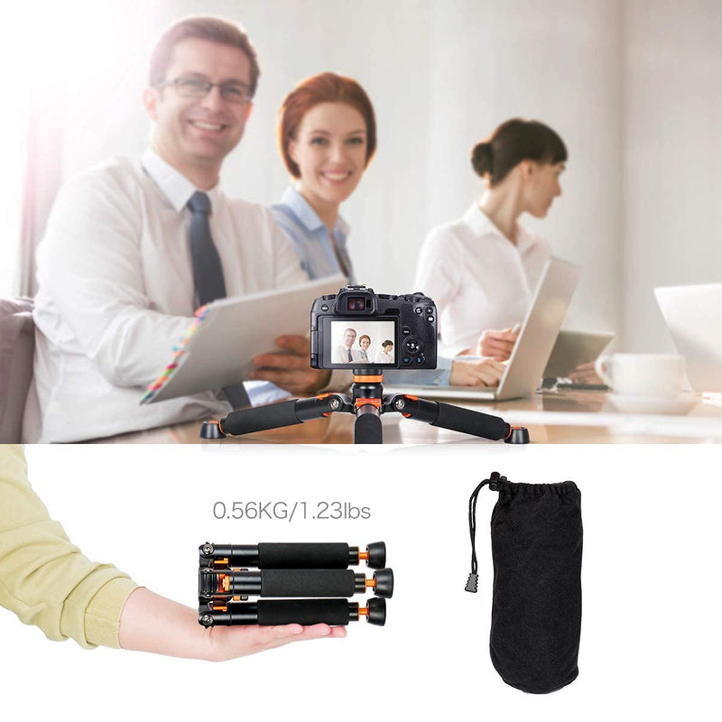 Koolehaoda A3 Mini Tripod with 1/4 and 3/8" Screw Mount, Universal Monopod Support Base Unipod Support Compatible with DSLR Cameras Video Micro Shooting