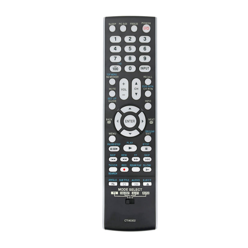 New CT-90302 Replace Remote Control CT90302 fit for Toshiba TV 22AV500 22AV500U 37CV510U 40G300U3 32RV530U 40" LCD 42RV530 42RV530U 55G300 55G300U LCD LED Television Replacement IR Controller