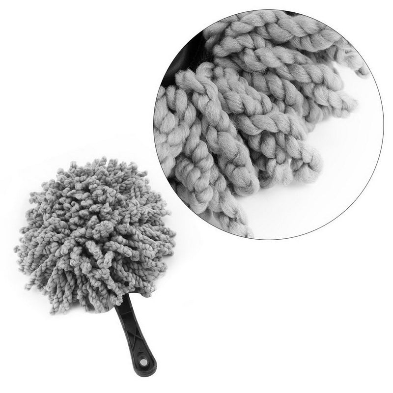 Shopping GD Multi-functional Car Duster Cleaning Dirt Dust Clean Brush Dusting Tool Mop Gray Car Cleaning Products