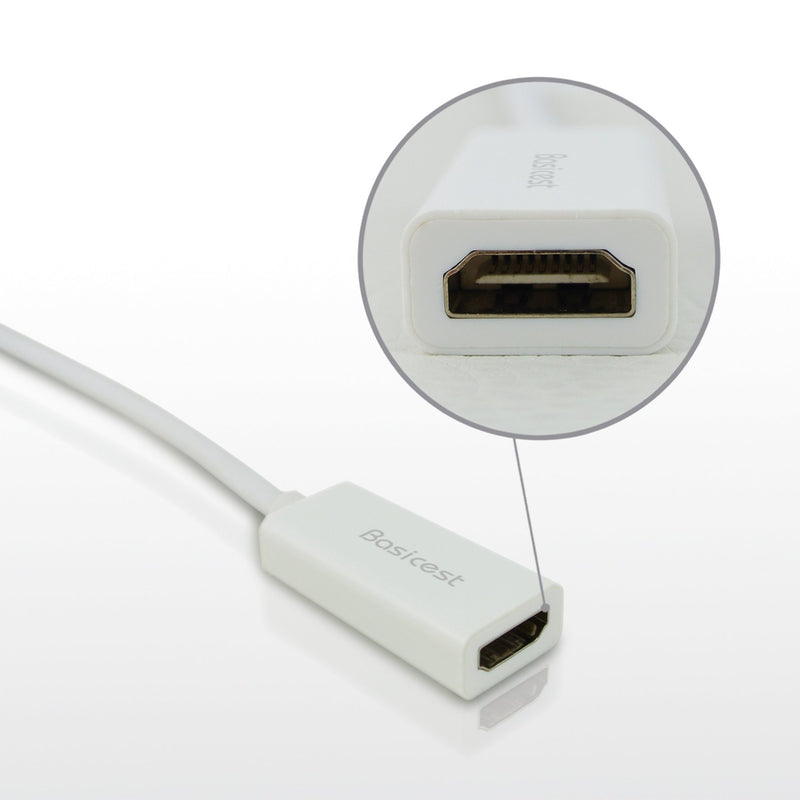 Basicest BAS1993 Mini Display Port (M) to HDMI (F) Cable