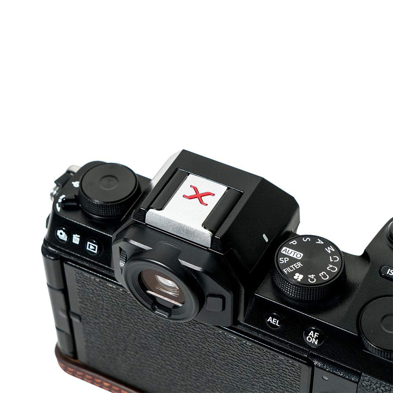 1 pcs Camera Hot Shoe Cover Hot Shoe Protecotr Aluminum Alloy Material Silver with RED X Fit for Fujifilm GFX Fuji X Camera 1 Piece Silver+Red X