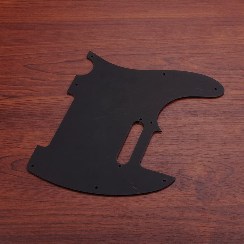 Alnicov 8 Hole Telecaster Pickguard for USA/Mexican Made American Standard Telecaster Modern Style Parts,1Ply Black