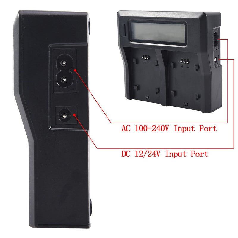 DSTE Replacement for 1.5A Dual Battery Charger Compatible Jvc BN-VF808U BN-VF815U BN-VF823U BN-VF908U with USB Port