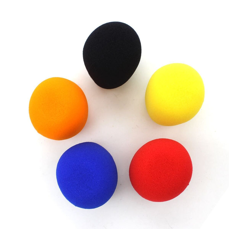 [AUSTRALIA] - Z ZICOME 5 Pack Foam Microphone Cover Ball Type Windscreen in Black, Blue, Orange, Yellow, Red 