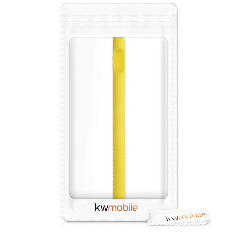 kwmobile Silicone Skin Compatible with Apple Pencil (1. Gen) - Skin Soft Flexible Sleeve Grip Protective Cover for Tablet Pen - Yellow