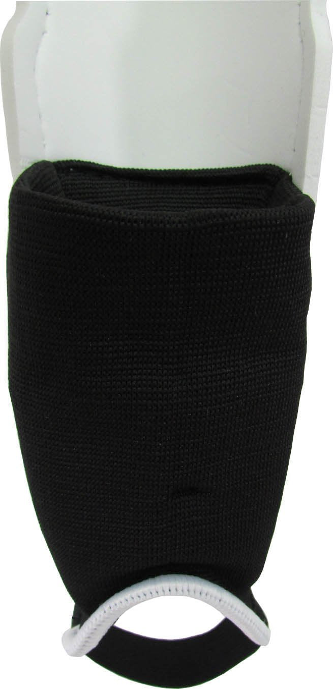 Vizari Malaga Soccer Shin Guards for Kids | Soccer Gear for Boys Girls | Protective Soccer Equipment | Adjustable Straps XXS-YOUTH Black/White