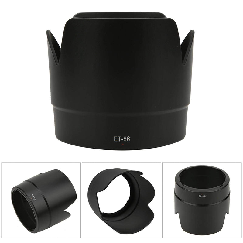 DAUERHAFT Camera Lens Hood,ET-86 Camera Lens Adapter, Plastic,for Canon EF 70-200mm f/2.8 Camera Lens,Opaque Lightweight Quickly Attach Lens Hood(Black)