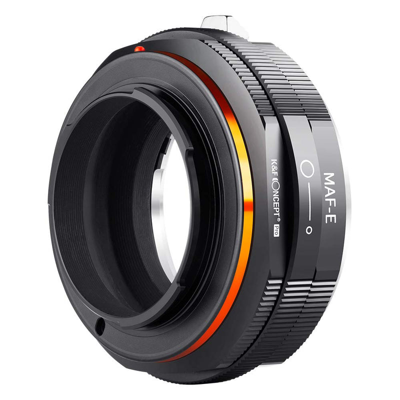 K&F Concept Lens Mount Adapter for Sony Alpha Minolta AF A-Type Lens to Sony NEX E-Mount Mirrorless Camera with Matting Varnish Design MAF-NEX