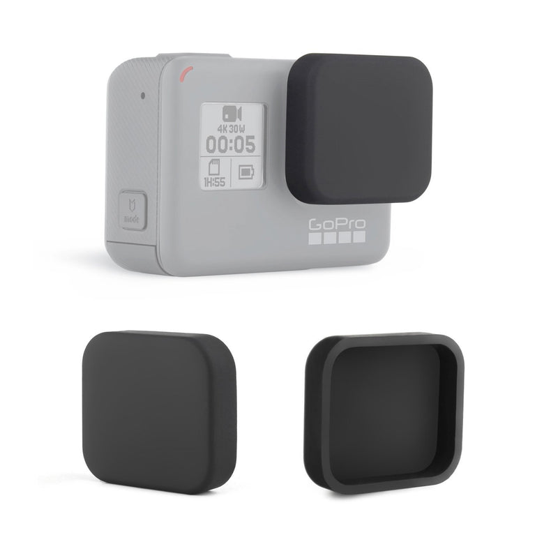 SOONSUN Silicone Lens Cap Cover Kit for GoPro Hero 5 6 7 Black Hero(2018) Camera and Housing Case ( Included 2 x Lens Caps for Hero5 6 7 Black Camera and Housing )