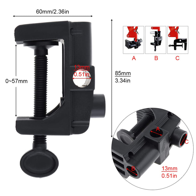 OriGlam Desk Clamp Mount Clamp, Mount Multi-Function Clamp for Mount Stands, Sturdy C-clamp for Cameras, Lights, Hooks