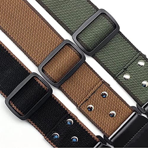 [AUSTRALIA] - Adjustable Pure Cotton Electric Guitar Strap Belt for Acoustic Guitar Bass Musical Instrument Accessories (Black) Black 