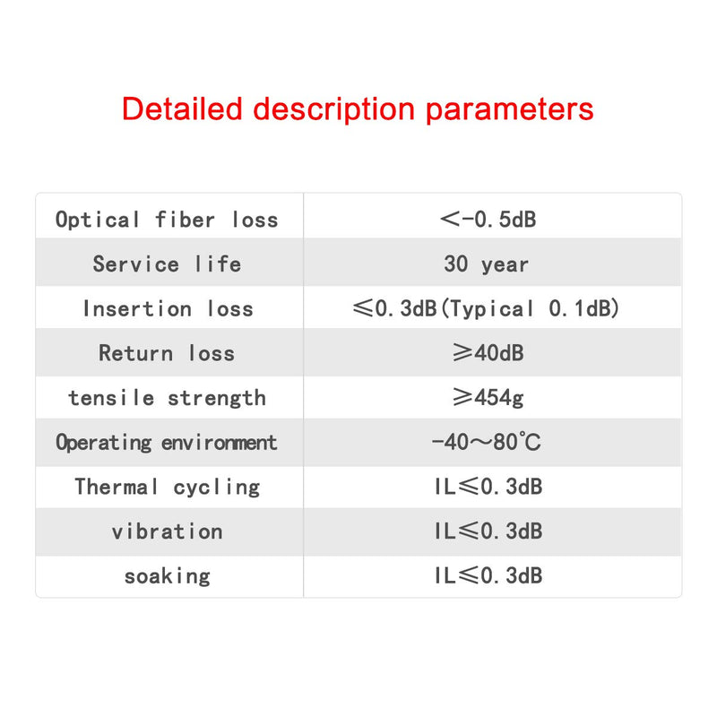 10pcs Fiber Optic Mechanical Splice FTTH Fast Connector Adapter for FTTH Fiber Cold Connection