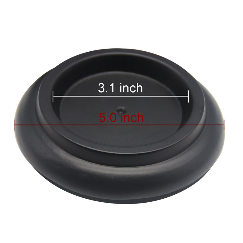 Piano Caster Cups Grand Piano Caster Cups Wood coasters Cups Piano Caster Pads for Grand Piano Wood Black