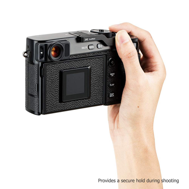 JJC Metal Thumbs Up Grip for Fuji Fujifilm X-PRO3 XPRO3 X-PRO2 XPRO2 with Hot Shoe Cover Protector Not Interfere with Controls of Camera