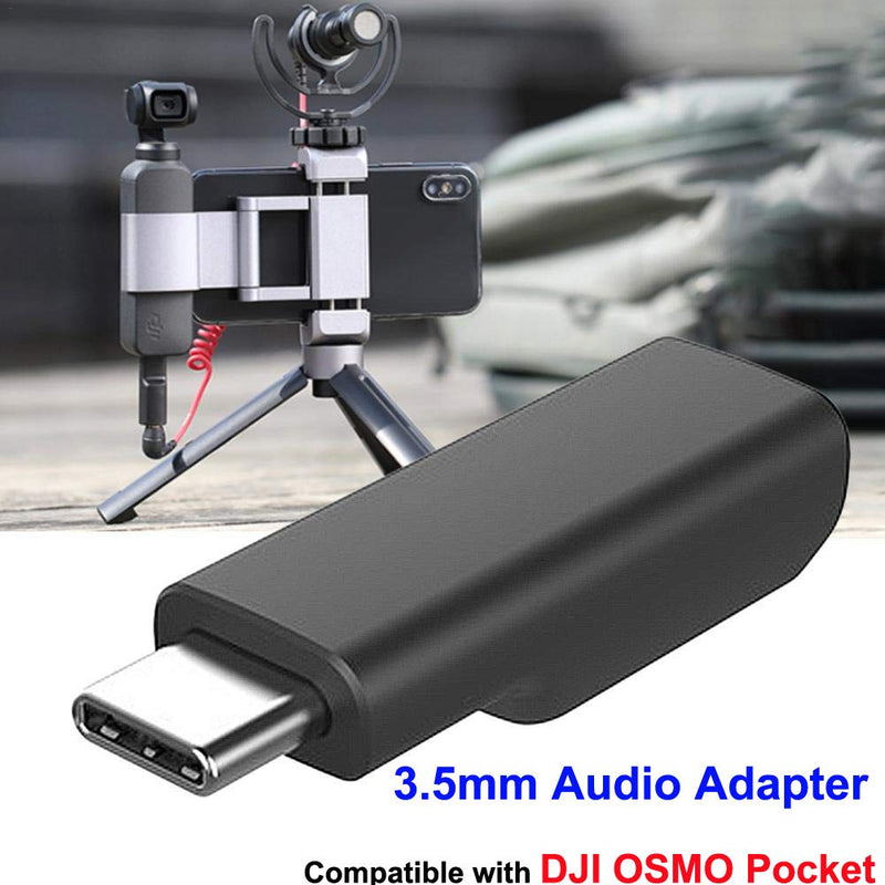 OSMO Pocket USB-C to 3.5mm Mic Microphone Audio Adapter Accessories Compatible with DJI OSMO Pocket