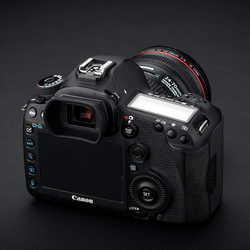 Soft Silicon Camera Viewfinder Eyecup Eyepiece Eyeshade for Canon EOS 5DM4 5DM3 5DS 5DSR 7DM2 7D, EOS 1D X Mark II, 1D X, 1Ds Mark III, 1D Mark IV, 1D Mark III Replaces Canon Eg Eye Cup Replace Canon EG Eyecup