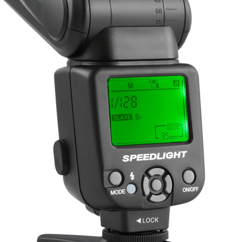 K&F Concept Camera Flash, KF-560 Universal Speedlite Flash with LCD Display Compatible with Canon Nikon DSLR Cameras For Canon & Nikon DSLR+TTL+GN35