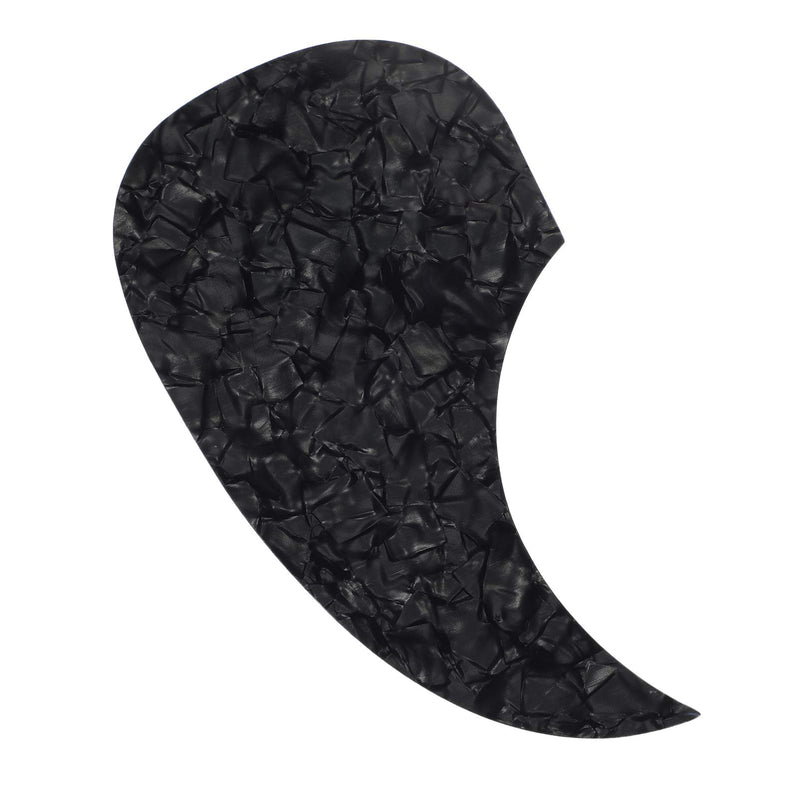 EXCEART Guitar Pickguard Anti-Scratch Guard Plate Self-Adhesive Pick Guard Sticker for 40/41 Inch Acoustic Guitar Parts Black