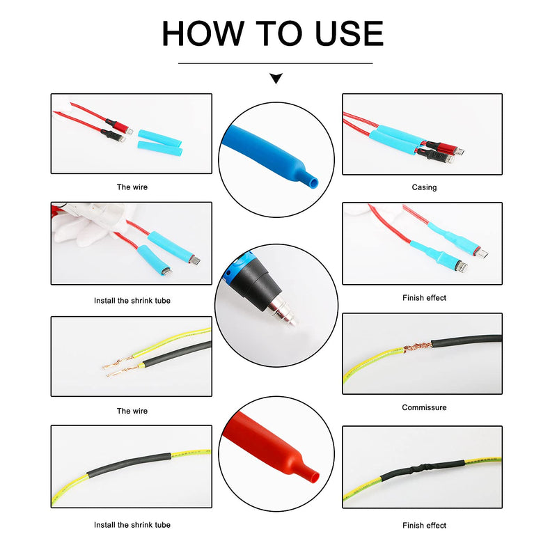 Aoje-Link 30mm ID Blue Heat Shrink Tubing Shrinkable Tube 5M(16.4Ft) 1pcs 30mm x 5M(Ф * L)