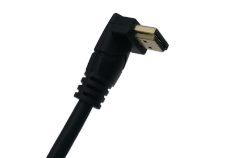 [AUSTRALIA] - zdyCGTime 1 Feet HDMI Down to Down Angle 90 Degree Vertical Right Cable -Supports 4K@60Hz, High Speed, HDMI 2.0 Ready - UHD, Ethernet & Audio Return - Video 4K 2160p, HD 1080p, 3D.(Male-Male)(Down) 