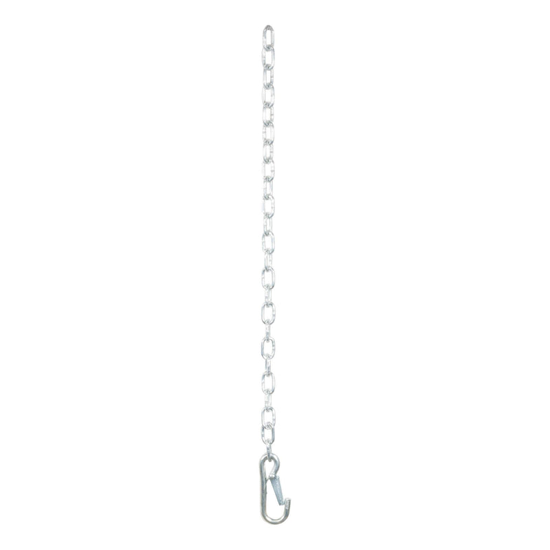 CURT 80312 27-Inch Trailer Safety Chain with 3/8-In Snap Hook, 2,000 lbs Break Strength