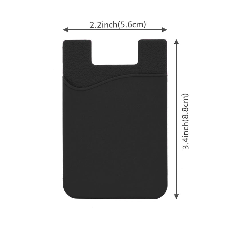 Credit Card/ID Card Holder - Can be attached to almost any Phone - Always carry your Essential Cards with your Phone - Silicone Material will keep its shape, cards will not fall out - 3M sticker 3x Black 3 Pieces