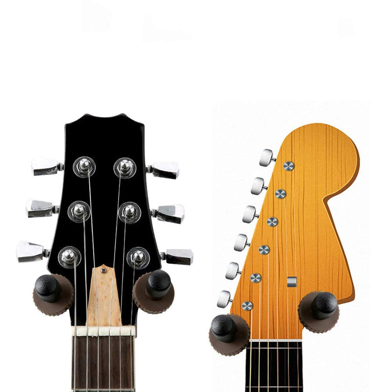 Guitar Wall Mount Hanger 2-Pack, Guitar Hanger Wall Hook Holder Stand for Bass Electric Acoustic Guitar Ukulele