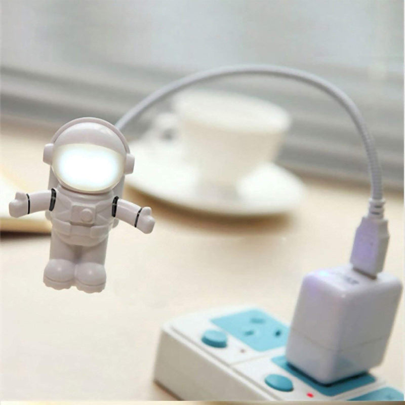 Soondar Hot Sale Brand New Creative Spaceman Astronaut LED Flexible USB Light for Laptop PC Notebook