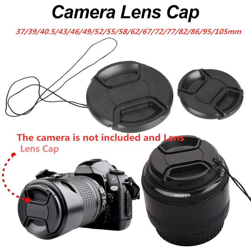 82mm Lens Cap Center Snap on Lens Cap Suitable Suitable &for Nikon/for Canon/for Sony etc,Compatible with All Brands Any Lenses Ø82mm with Camera. 82mm