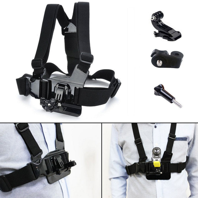 Adjustable Chest Body Harness Belt Strap Mount For Sony action cam HDR-AS100v AS30V AEE AS15 AS30 GoPro Hero 4 3+ 3 2 1 SJ1000 Sports Action Cam Camera Accessory