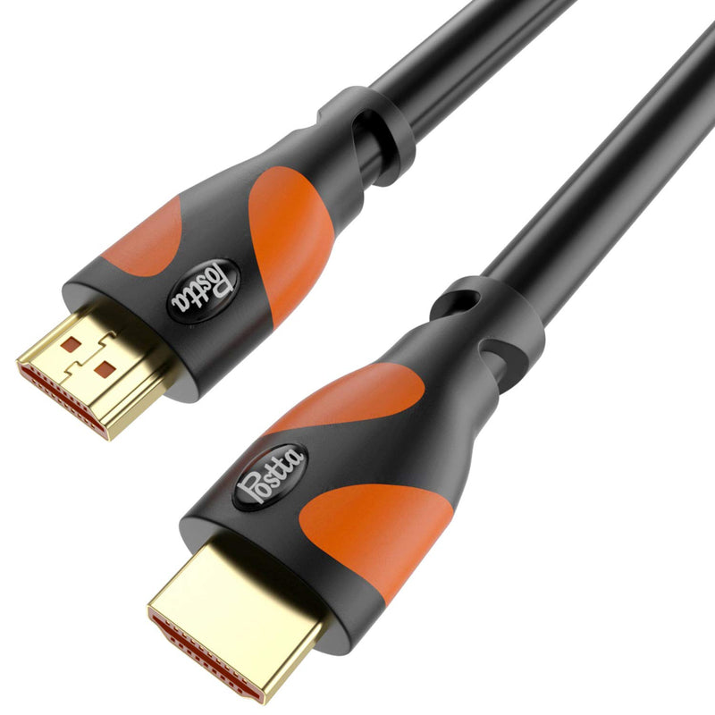 [AUSTRALIA] - HDMI Cable 30 Feet Postta 4K HDMI2.0 Cable Support 4K(2160P),3D,1080P,Ethernet,Audio Return(ARC)-(BlackOrange) 30FT Orange 