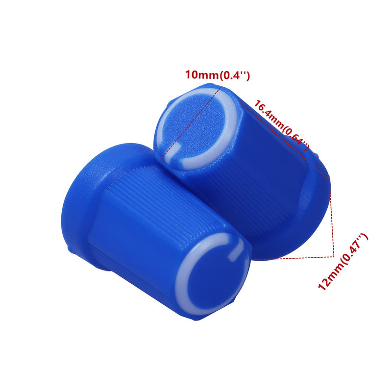 [AUSTRALIA] - 20pcs Colors 6mm Diameter Shaft/D Axis Potentiometer Control Knobs for Electric Guitar Volume Tone Knobs (4 Colors - D Axis) 4 Colors - D Axis 