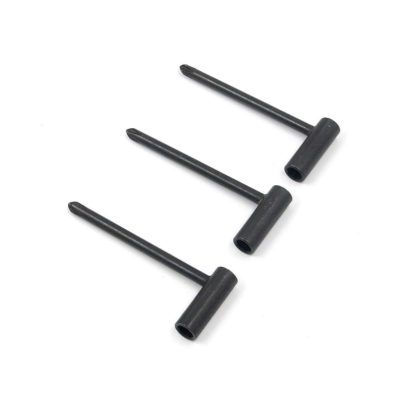 FarBoat 3Pcs 7mm Truss Rod Wrenches with Screwdriver Head Nut Driver Pocket Tool Accessories (Black)