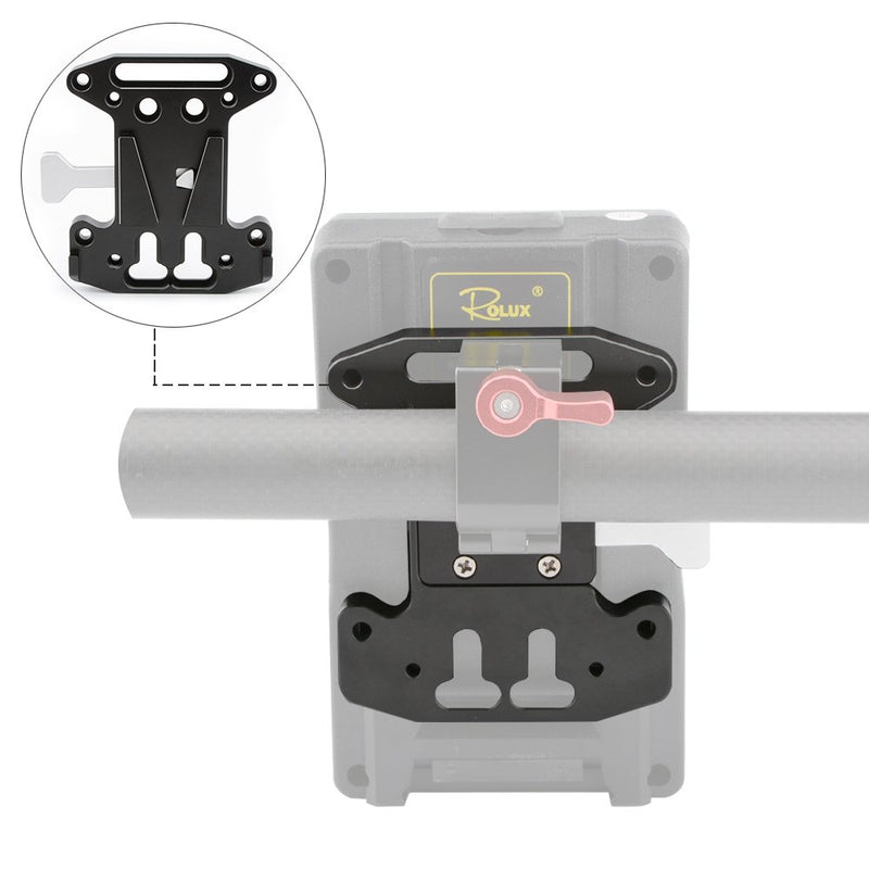 CAMVATE V-Lock Mount Quick Release Plate for Blackmagic URSA Mini,DJI Ronin M/MX