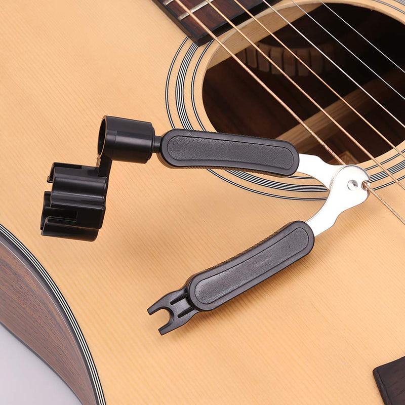 Youjoy Guitar String Winder 3 In 1 Multifunctional Guitar Repair Tool/String Peg Winder & String Cutter & Pin Puller Instrument Accessories wIth Cleaning cloth
