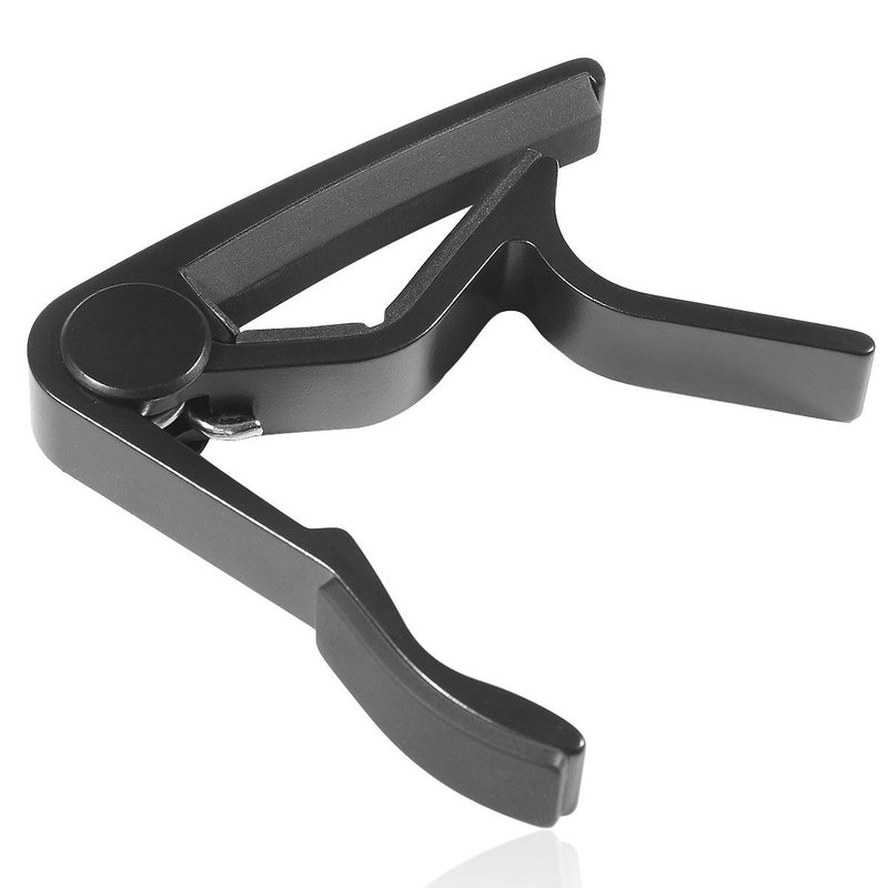 WINGO Quick-Change capo for Acoustic and Electric Guitars with 5 Picks for Free, Black