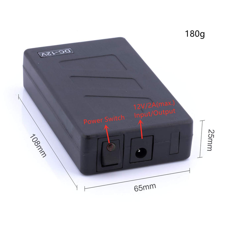 ABENIC 12V Rechargeable 4800mAh Battery Pack Lithium 2A for Camcorders, Video Cameras, Bluetooth and More.Power Supply UPS
