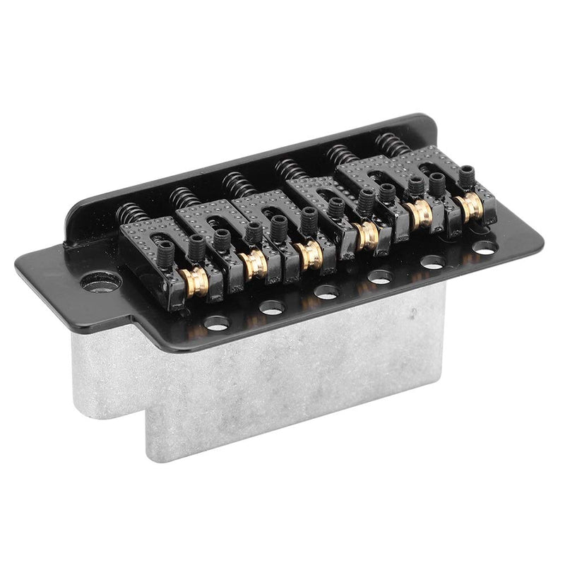 Guitar Tremolo Bridge, Tremolo System with Roller Single Locking Vibrato Bridge Tailpiece for ST Guitar (Black)