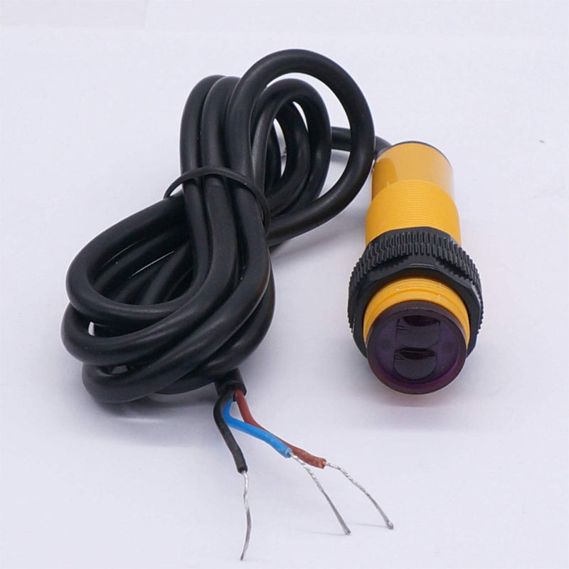 Taiss/photoelectric Sensor 30 cm Adjustable M18 Diffuse photoelectric Switch Sensor Optical Three Lines NPN NO (Normally Open) Proximity Switch 6-36VDC E3F-DS30C4