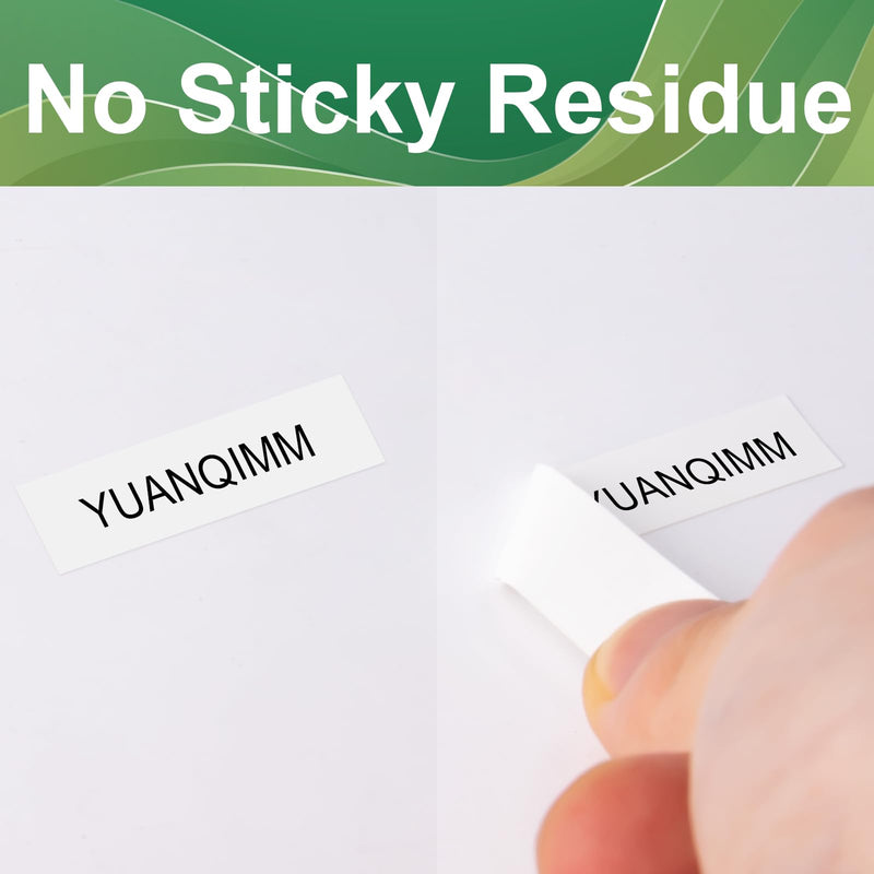[AUSTRALIA] - YUANQIMM M-K231 Compatible with Brother M Tape 12mm 0.47 Black on White MK231 M-K231S M231 M-231 Label Tape Refills Replacement for Brother PTouch Label Maker PT-65 PT-90 PT-M95 PT-80 Printer, 8 Pack 