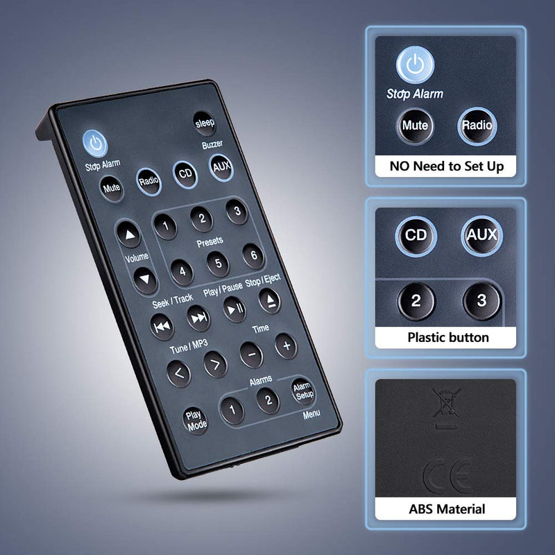 Universal Replacement Remote Control for Bose Sound Touch Wave Music Radio System-Generation The 1,2,3,4th (Batteries Excluded)(Black) Black