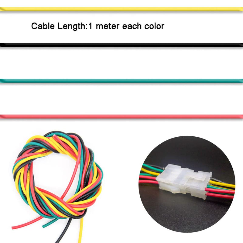 Gikfun 4.2mm 18-24 AWG Wire Connectors Housing Terminal, Male & Female Plug Housing and Pin Header Crimp Wire Terminals Connector Assortment Kit EK8480