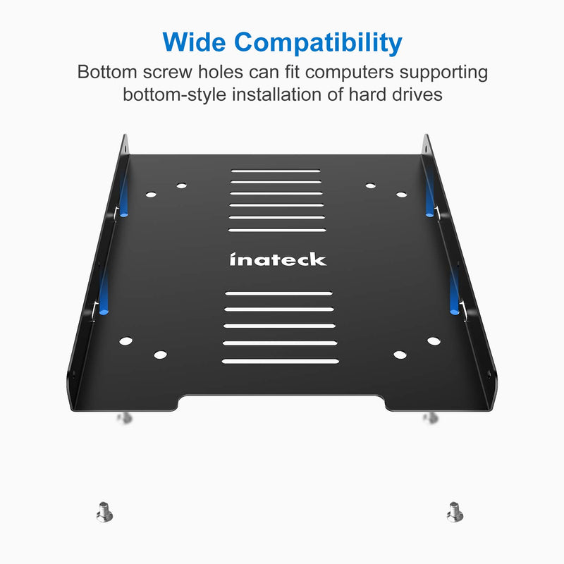 Inateck SSD Mounting Bracket 2.5 to 3.5 Adapter with SATA Data Cable, SA04006