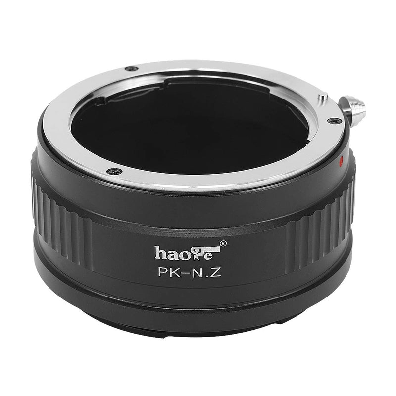 Haoge Manual Lens Mount Adapter for Pentax K PK Lens to Nikon Z Mount Mirrorless Camera Such as Z7II Z6ii Z6 Z7 Z50