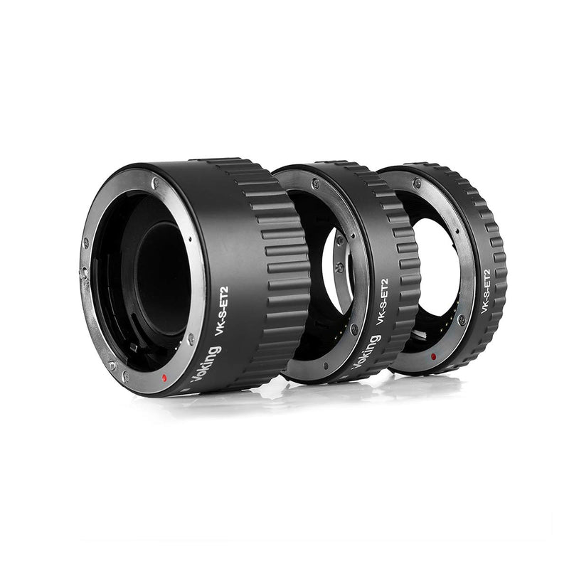 Voking VK-S-ET2 13mm 21mm 31mm Macro Auto Focus A Mount Extension Tube Ring Set AF for Sony A Mount DSLR A65 A58 A55 A33 A77II,etc
