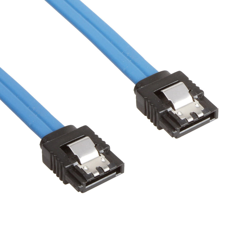 LIANSHU 6Pack Straight SATA III Cable 6.0 Gbps L=24 Inches 6 Gbps Data (6Pack Blue) 6Pack Blue