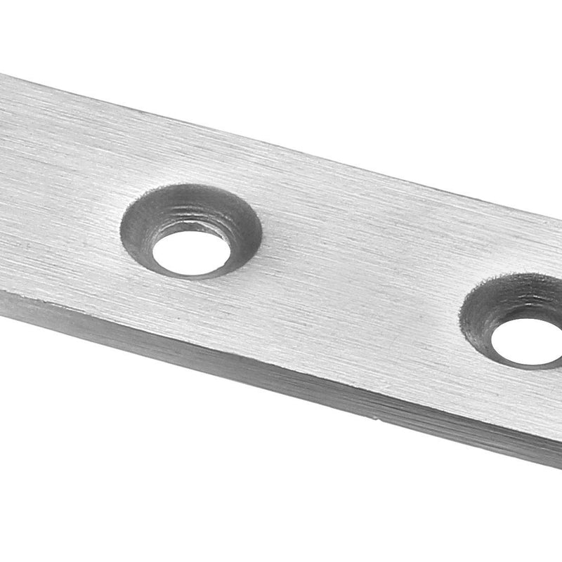 uxcell Repair Plate, 96mmx20mm, Flat Fixing Mending Corner Brace Bracket Connector, Pack of 8