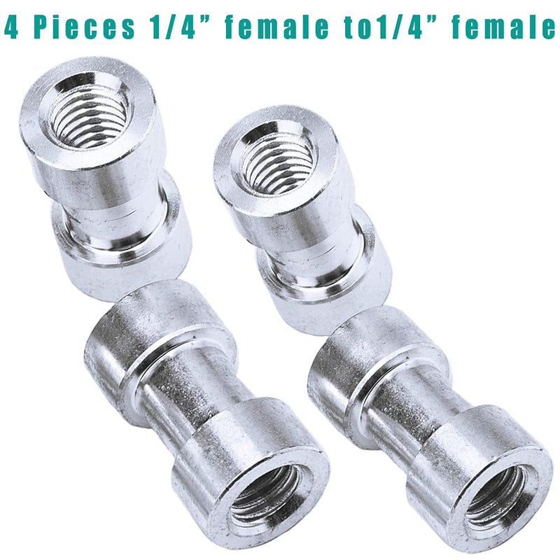 Vizemo 1/4 Inch and 3/8 Inch Converter Threaded Screws Adapter Mount Set for Camera/Tripod/Monopod/Ballhead, 16 Pieces
