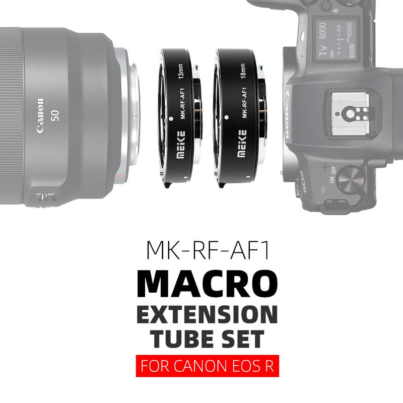 Extension Tube, Auto Focus Macro Extension Tube Set for Canon EOS RF-Mount Mirrorless Cameras(13mm 18mm)