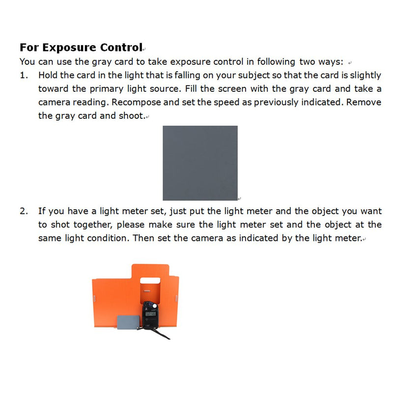 JJC 10" x 8" PVC White Balance Card Set for Achieving Perfect Color Balance in Your Photos - Including an 18% Neutral Grey Card, a White Card and a Black Card 8" x 10"